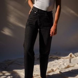 Agolde Criss Cross Upsized Jean - Savage - Size 23